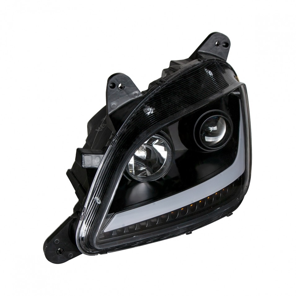 2011+ Peterbilt 579/587 Projection Headlight -LED Position/Turn-Blackout -Driver