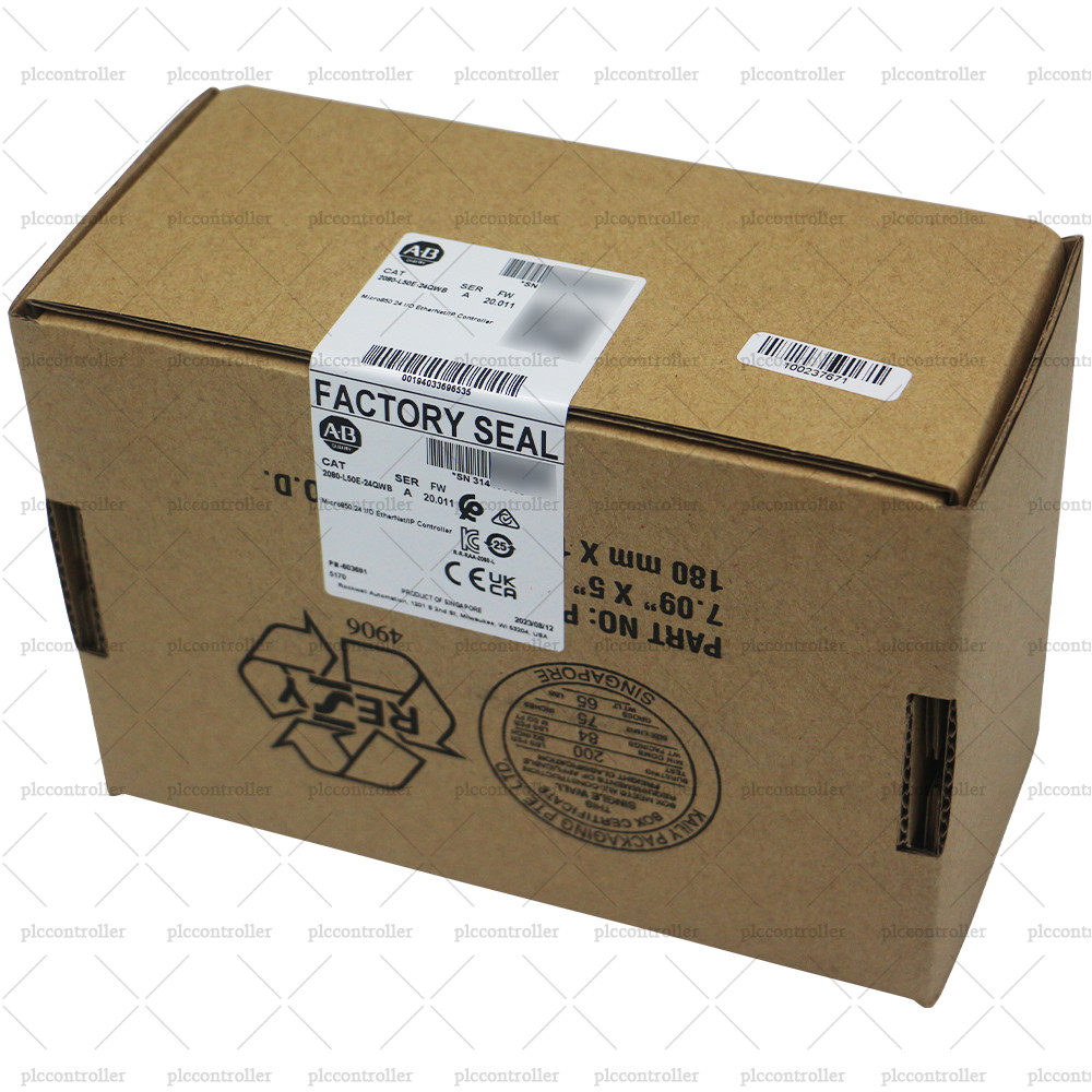 New Sealed 2080-L50E-24QWB Micro850 24 I/O EtherNet/IP Controller Allen-Bradley