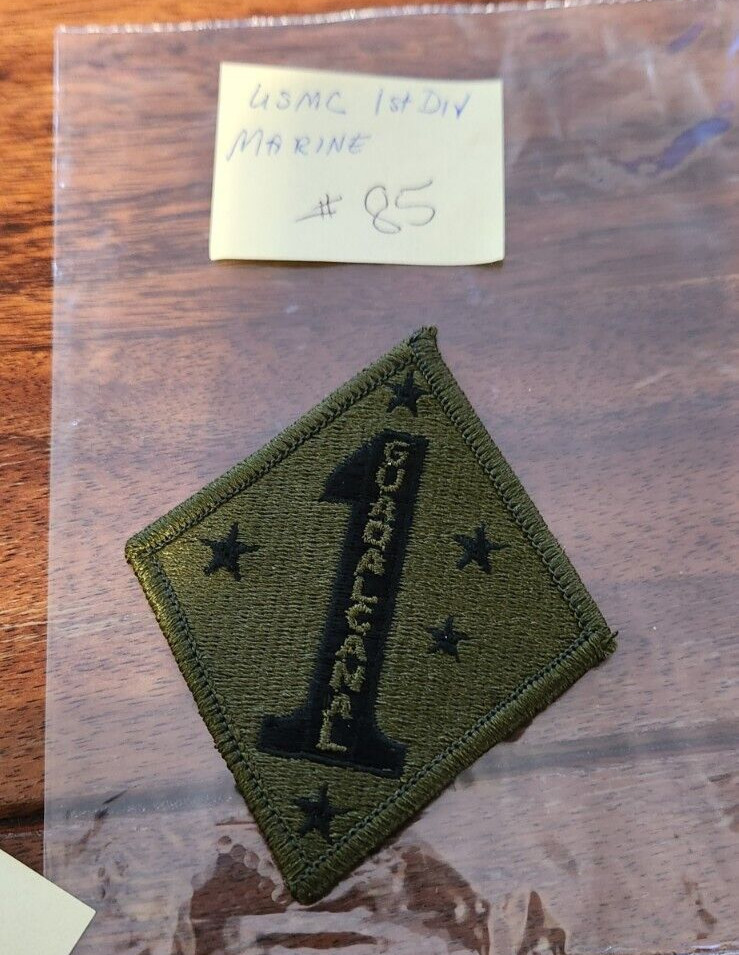USMC 1ST DIVISION MARINE PATCH #85