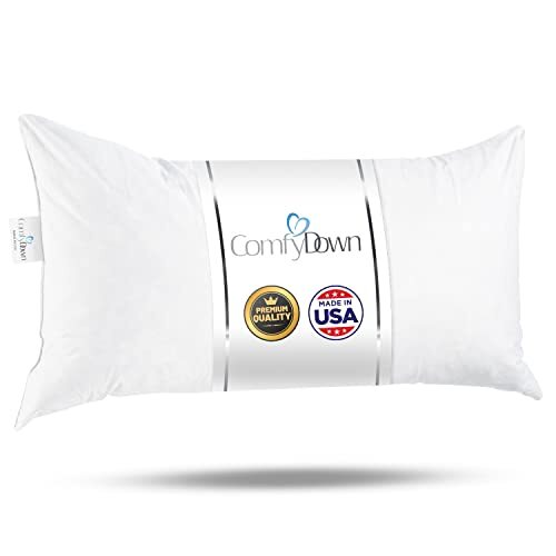 ComfyDown Rectangle Pillow Insert FEATHER /DOWN - ALL SIZES!! Made in USA