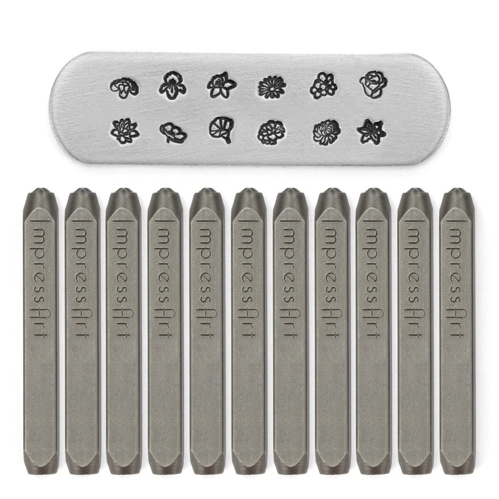 ImpressArt Birth Flower Ring Making Kit for Hand Stamping Rings, Tool Bundle