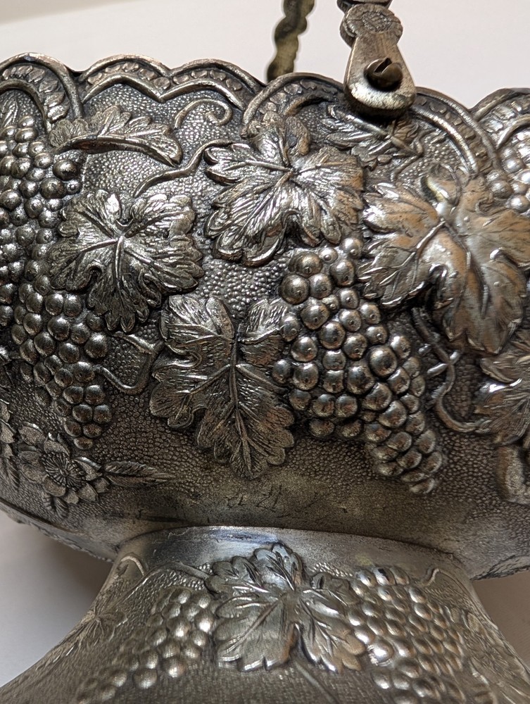 Vintage Daruma Silver Plated Basket/ Bowl/ Candy Dish, Made In Japan