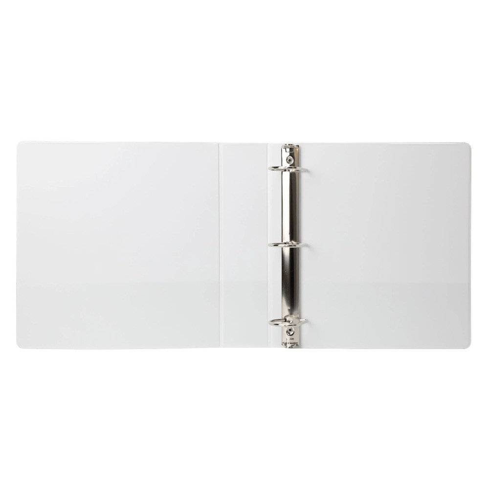 3-Ring Durable View Binder, 2 inch Binder Ring Type, Slant D-Ring, White, 6 Pack