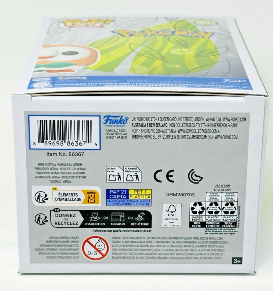 Funko Pop! Pokémon - Rowlet #1092 with Protector - New