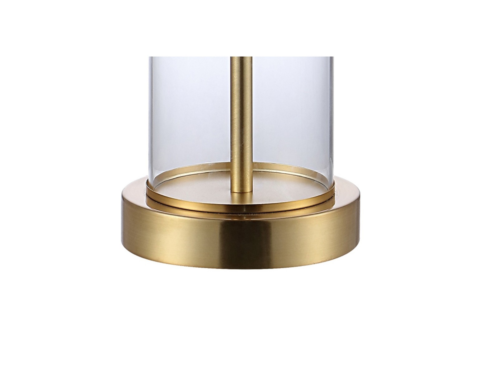 Jonathan Y Abner Glass Modern Contemporary USB Charging LED Table Lamp 2PCS GOLD