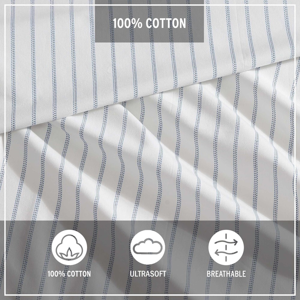 - Twin Sheets, Cotton Percale Bedding Set, Crisp & Cool Home Decor (Essential...