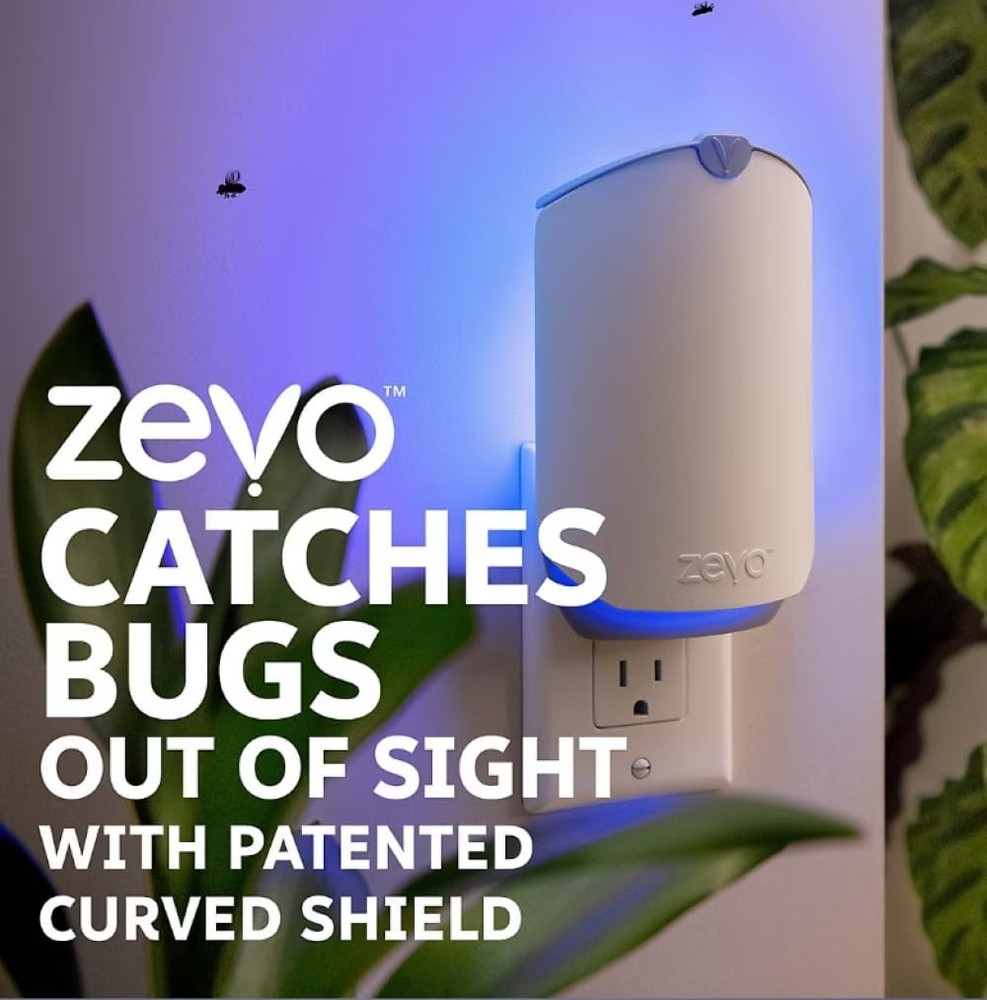 Zevo Flying Insect Trap Starter Kit, 2 Devices + 6 Refills (new)