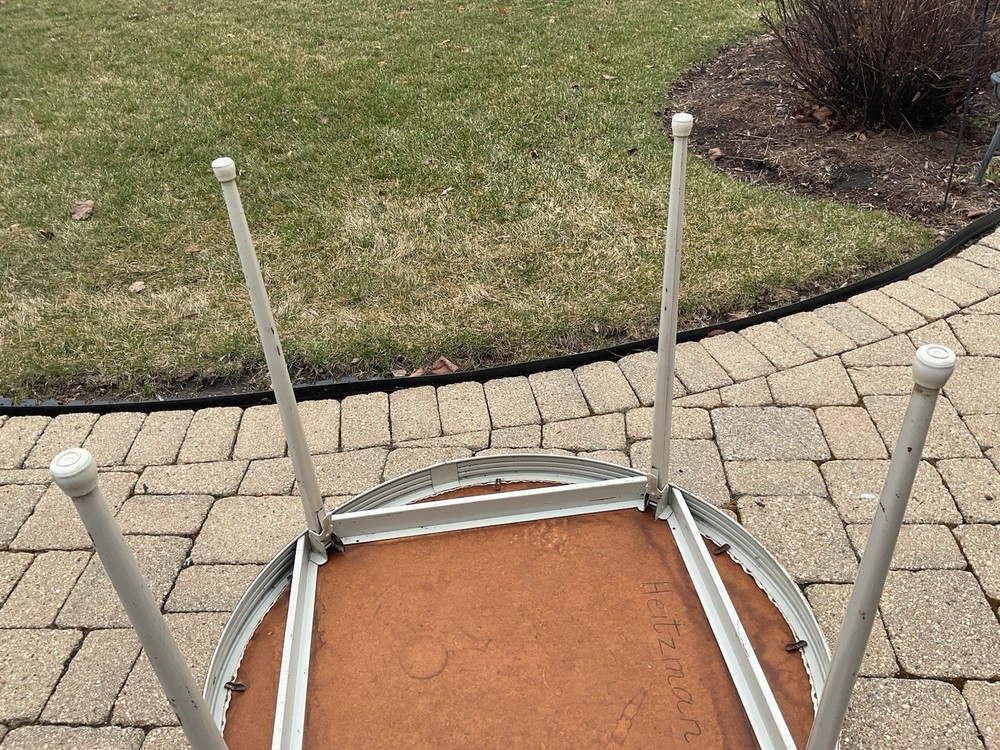 Vintage MCM Durham Line Round Folding Table 35” Diameter- Table #5135