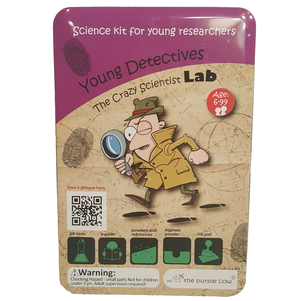 The Crazy Scientist Lab Young Detectives Fingerprint Science Kit Model