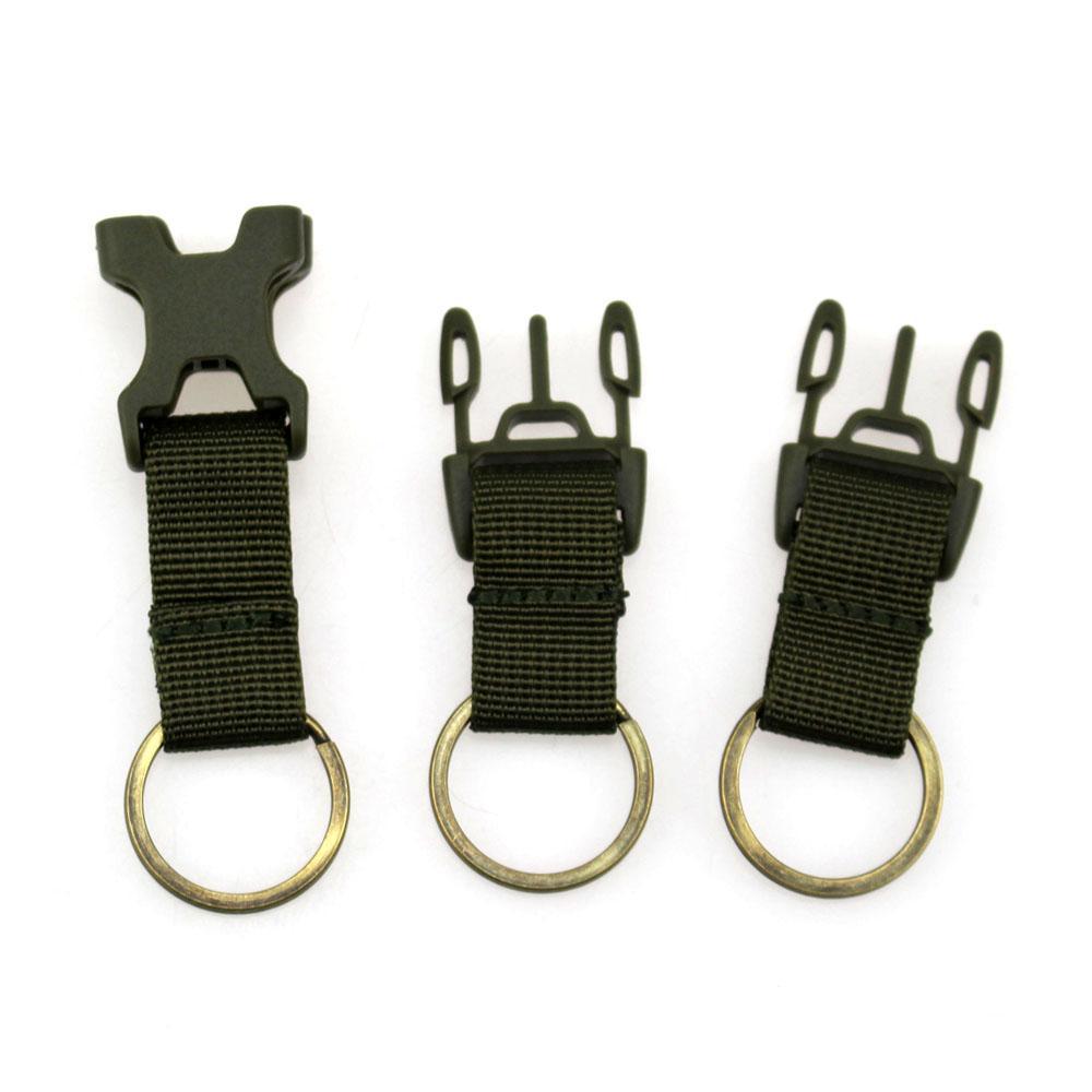 NEW Quick Release Buckle Tactical Backpack Belt Buckle Double Key Chain