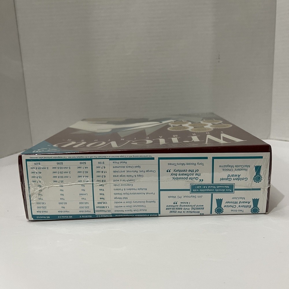 WriteNow Version 2.2 Macintosh T/Maker For Evaluation Use Only Vintage New