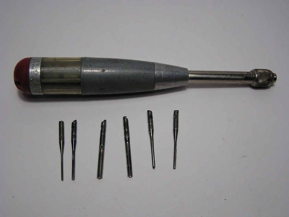 Vintage Craftsman Push Drill Multiple Bits