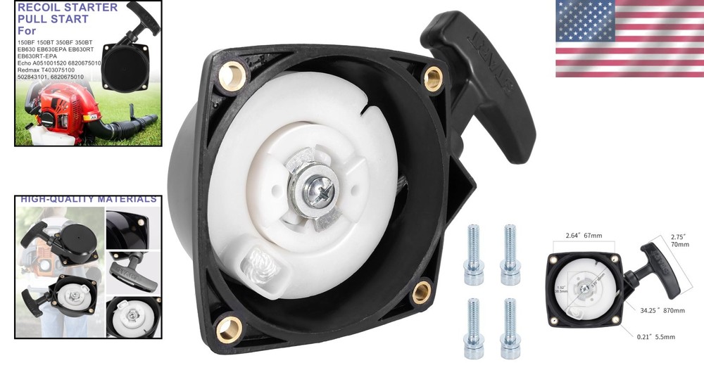 Wear-Resistant Pull Starter Assembly for Backpack Blower Models 150 350 EB630
