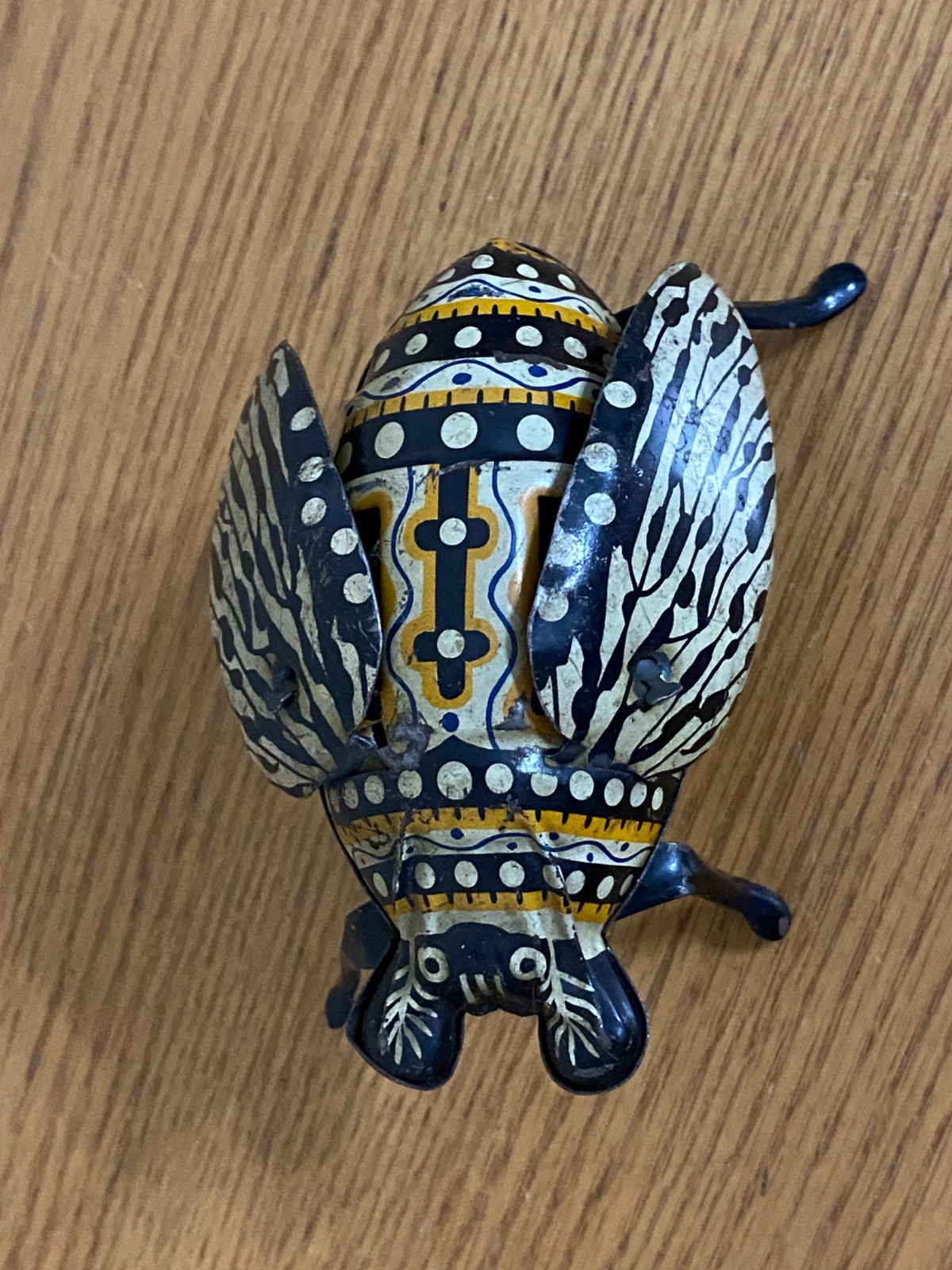 Wind-up Tin Toy Beetle Vintage Toy Bug Works Lehmann Gunthermann YA-28