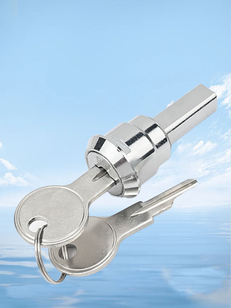 Toolbox Lock Iron Cabinet Insert Linkage Drawer Lock 180° Rotation Unlocking