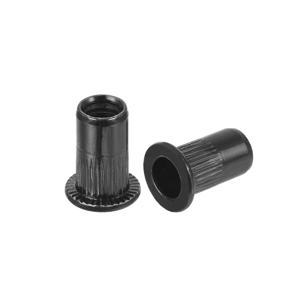 20Pcs Rivet Nuts Flat Head, #10-24 Carbon Steel Thread