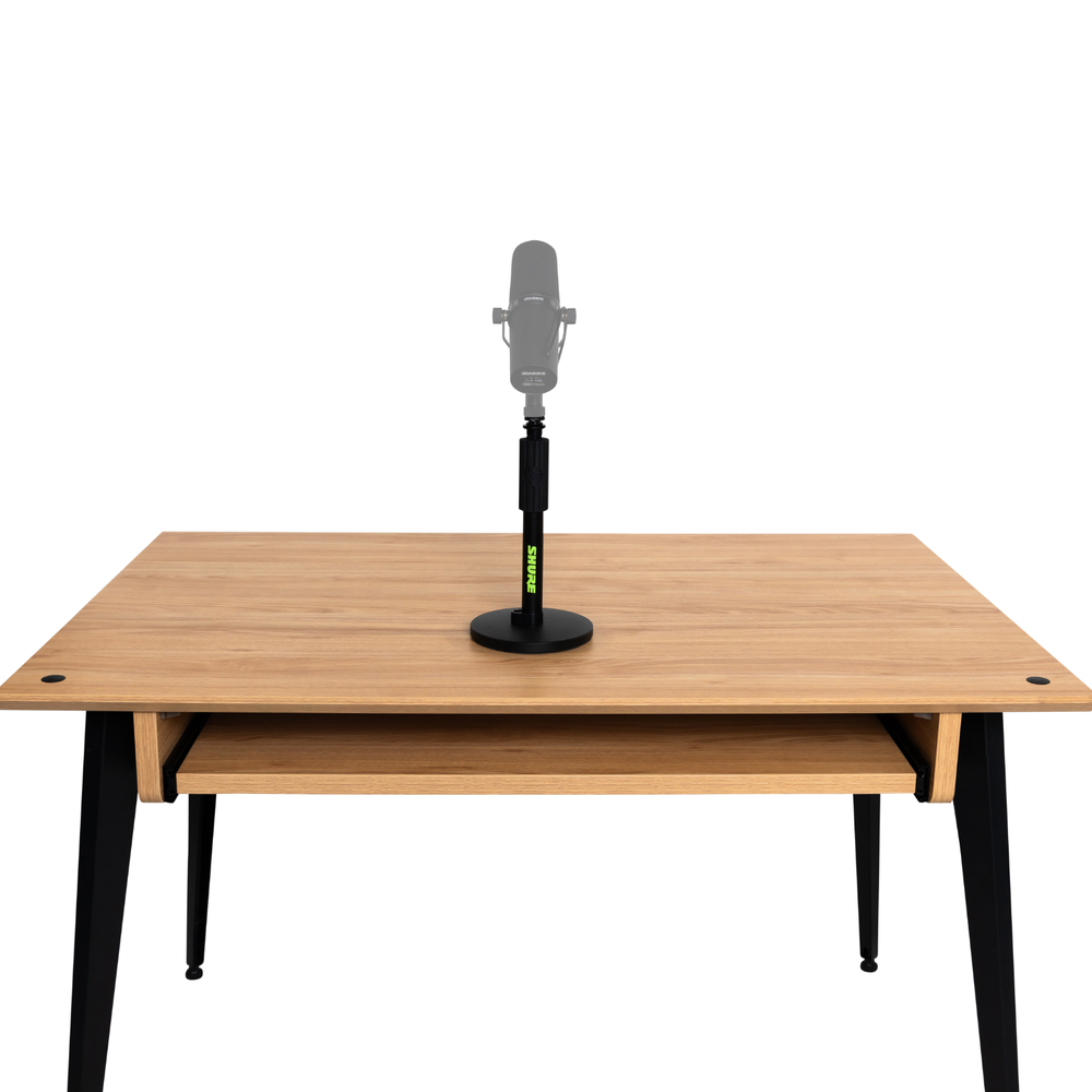 Shure by Gator 6" Round Base Desktop Mic Stand - Height-Adjustable
