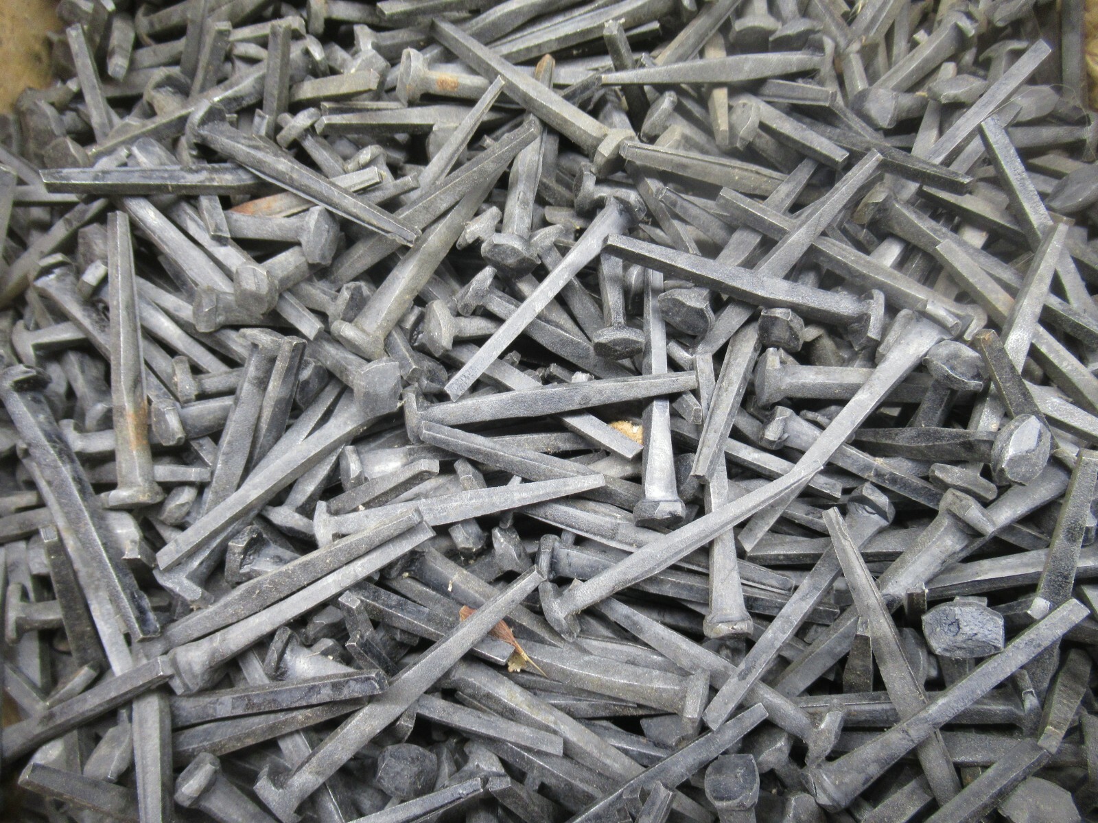 25 Rose Head Nails 2 Inch Decorative Wrought "PATINA" - Square Wrought head - 6d