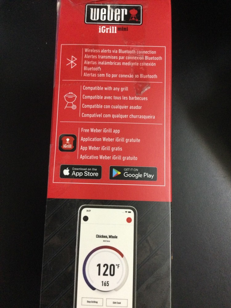 Weber iGrill Mini Digital All Bluetooth Thermometer 2156
