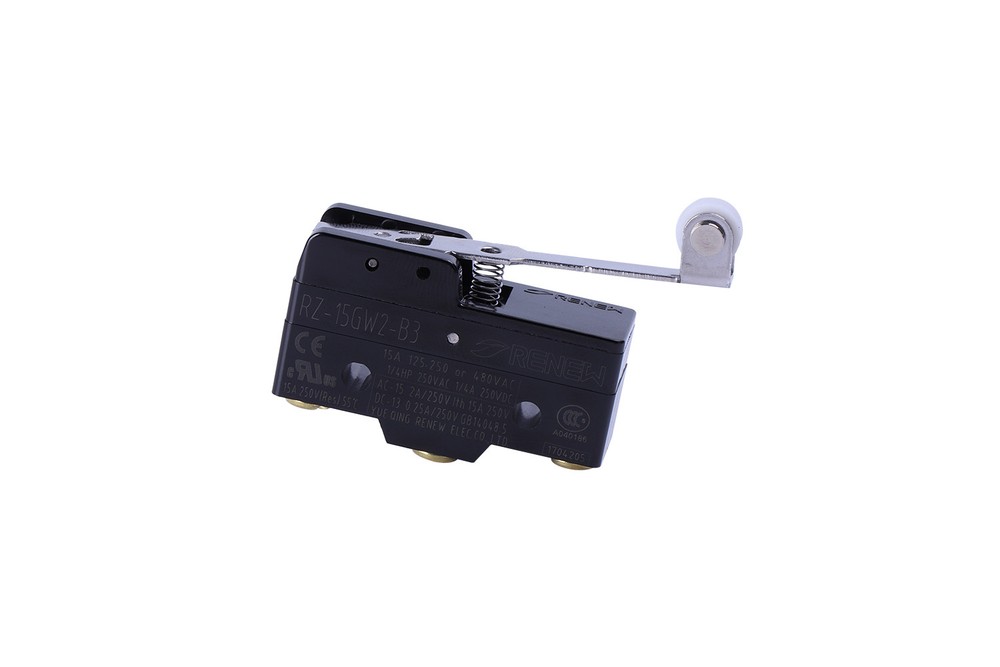 2pcs RZ-15GW2-B3 Momentary Limit Microswitch  Push Buttton Hinge Roller Lever