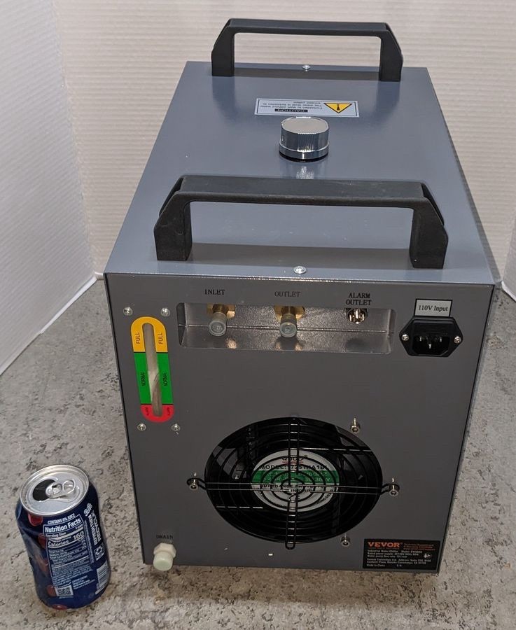 VEVOR Air-cooled Industrial Water Chiller CW-3000(PRO) 12L 18L/min Laser Chiller