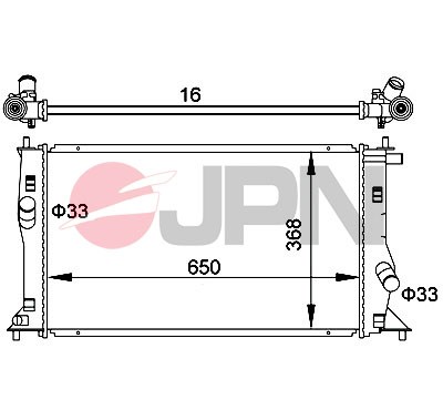 JPN 60C9027-JPN radiator, engine cooling for Mazda