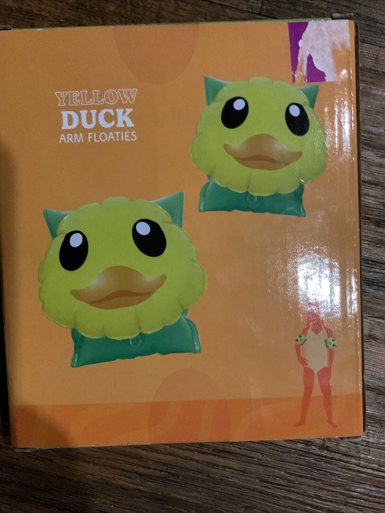 Splash Party Kid Arm Pool Floaties Yellow Duck