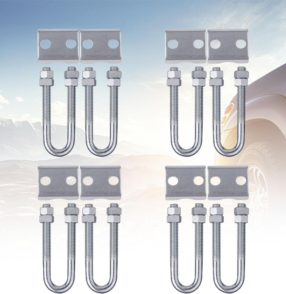 8 Pack Adjustable Coil Spring Lowering-Leveling Clamp Kit -Coil Spring Stabil...