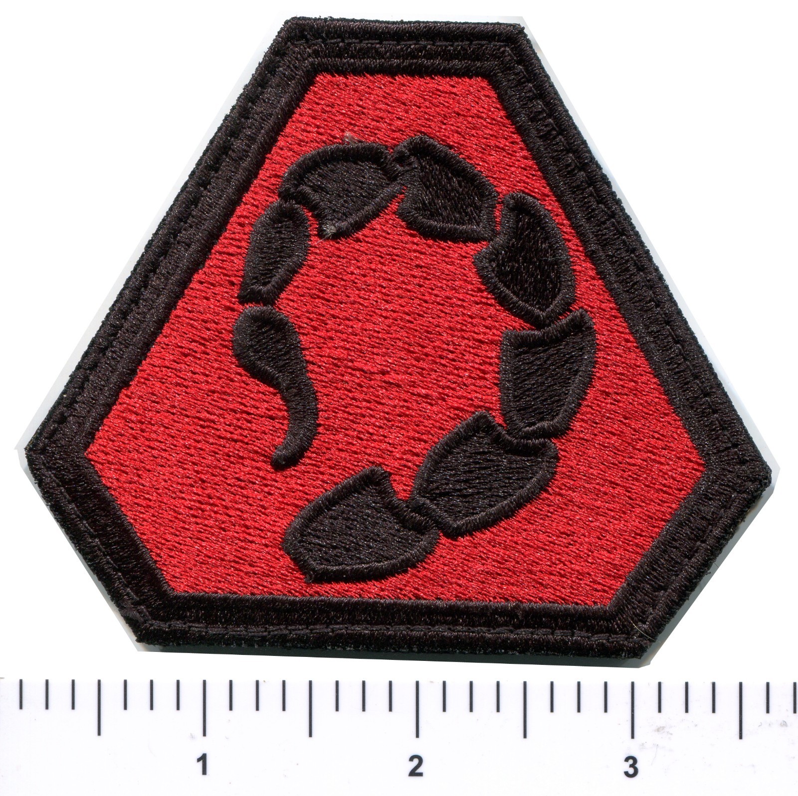 C&C NOD Scorpion Emblem Patch Left Shoulder Command Conquer Hook Back