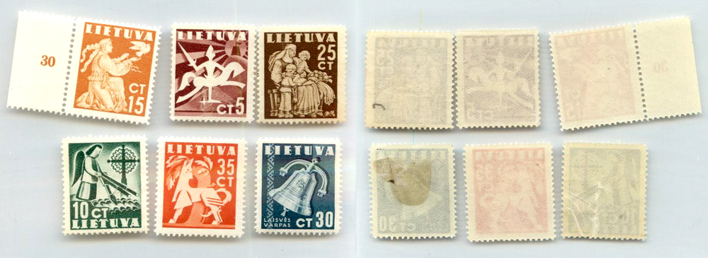 Lithuania 1940 SC 317-322 mint . rtc4336