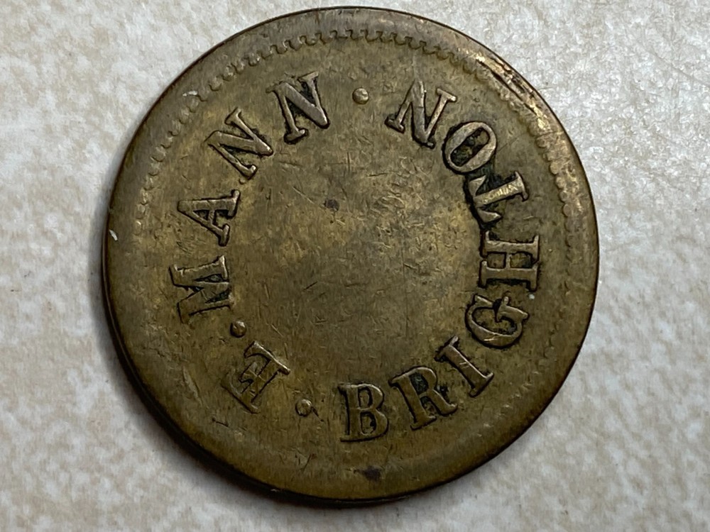 The Automatic Machine Supply Co Brighton UK E Mann Vending Trade Token T2152