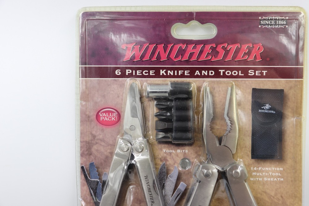 Winchester 6 Piece Knife & Tool Set Bits, Multi-Tools, Pocket Knives