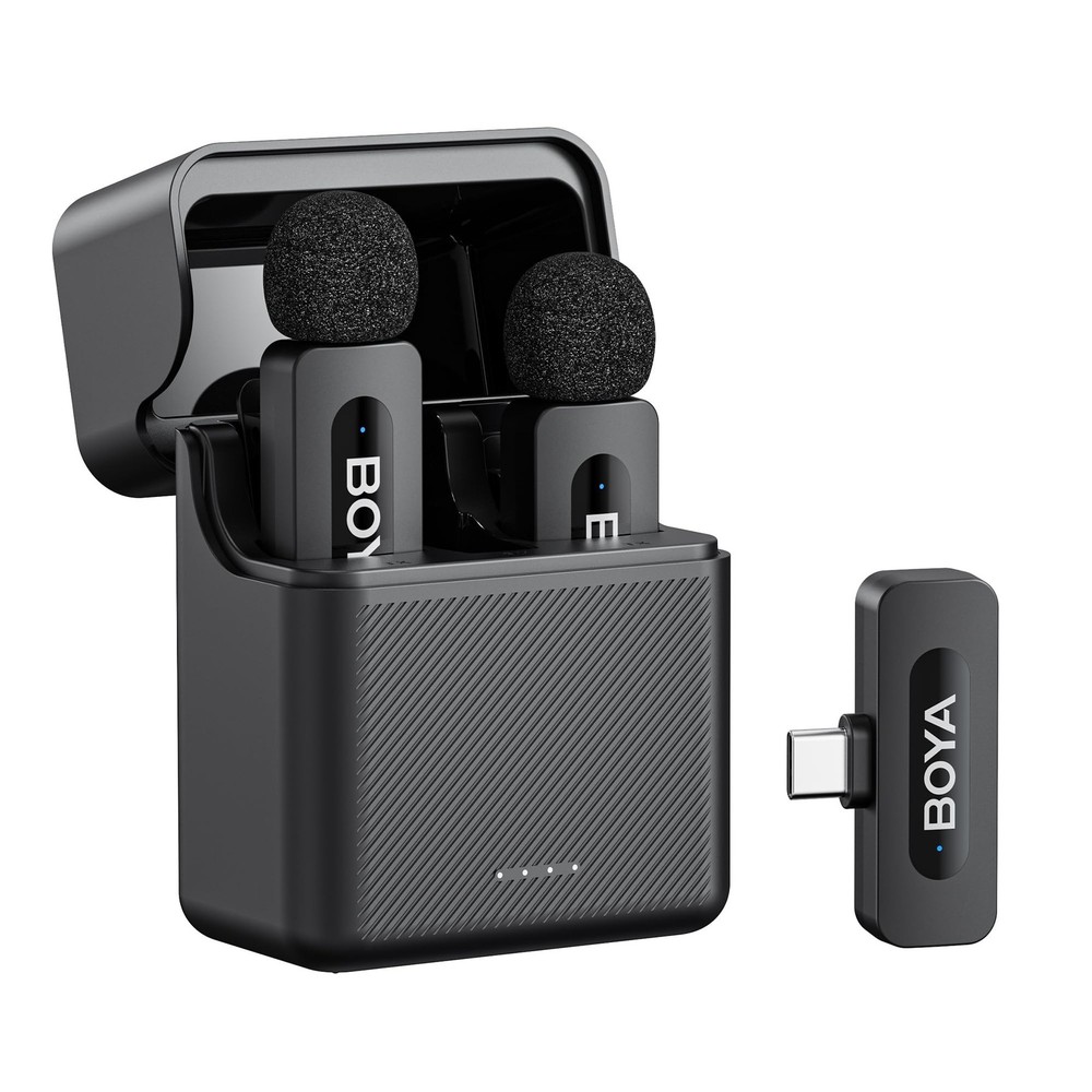 BOYA V30 Wireless Lavalier Microphone for iPhone/Android/PC/Laptop with USB-C...