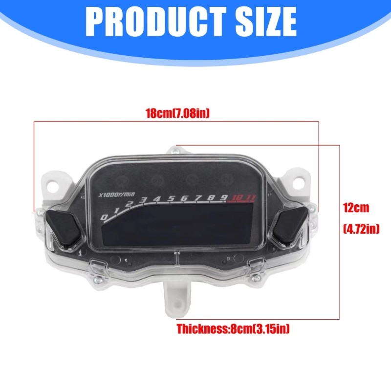 Motorcycle Digital Tachometer Instrument Panel for 160 2015-2022 Speedometer