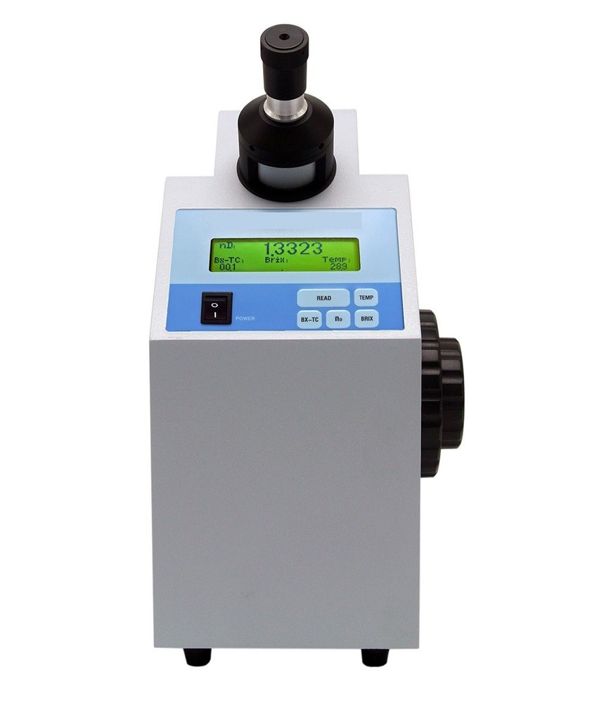 Digital Lab ABBE Refractometer with Range 1.3000 to 1.7000nD Temp Range 0-50℃