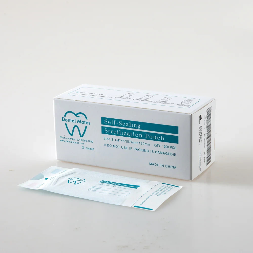 3.5x10 Autoclave Sterilization Pouches - Self-Sealing for Dental Clinic & Tattoo