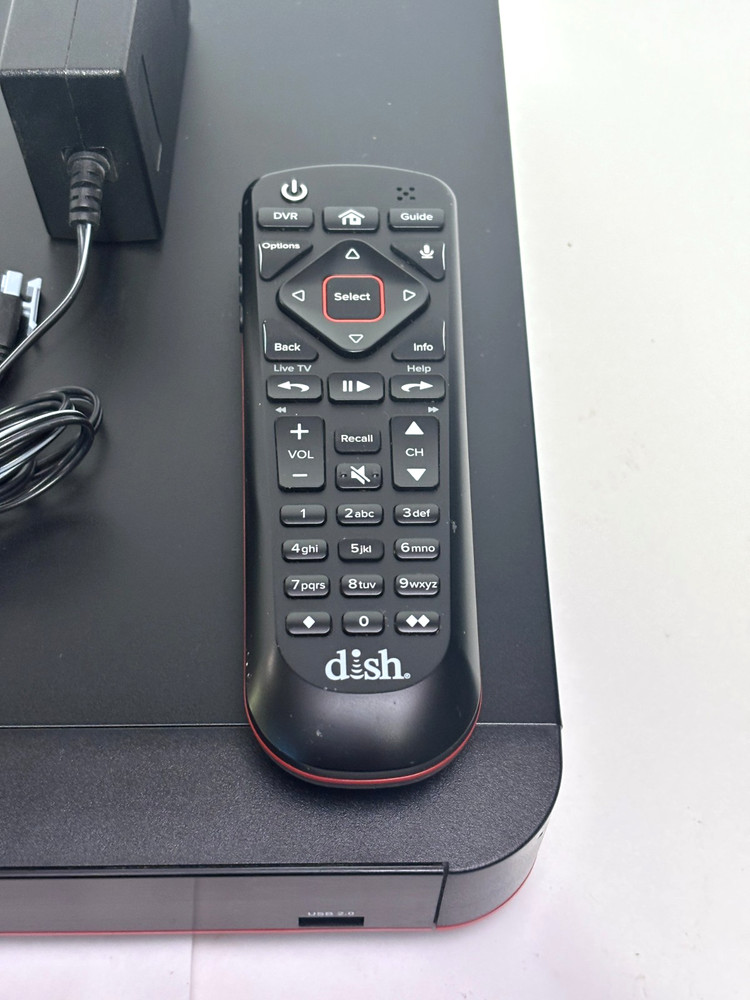 Dish Hopper 3 DVR Receiver w/ Joey Wireless Client Remote Power On Untested