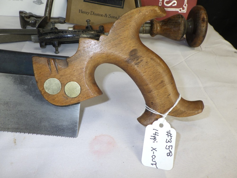 Nurse & Co. 9" back Saw, 14 ppi Cross Cut, Split Nuts, Sharpened, Inv 458