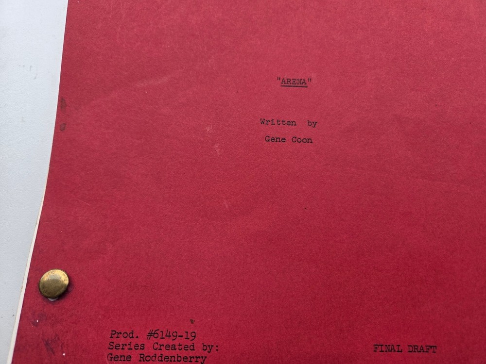 Star Trek "Arena" Final Draft by Gene Coon TV Script