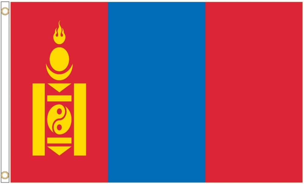 Mongolia Polyester Flag - Choice of Sizes
