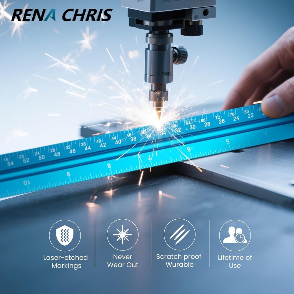 High-Impact 12" Blue Triangular Scale Ruler - Perfect for Engineering Drafting