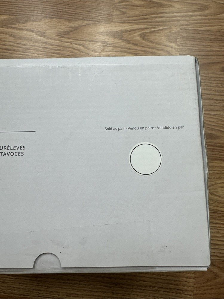 Kanto elevated desktop speaker stands (white)