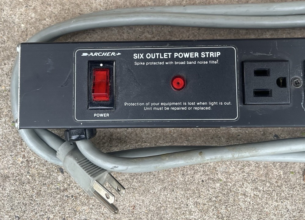 Archer 6 Outlet Power Strip