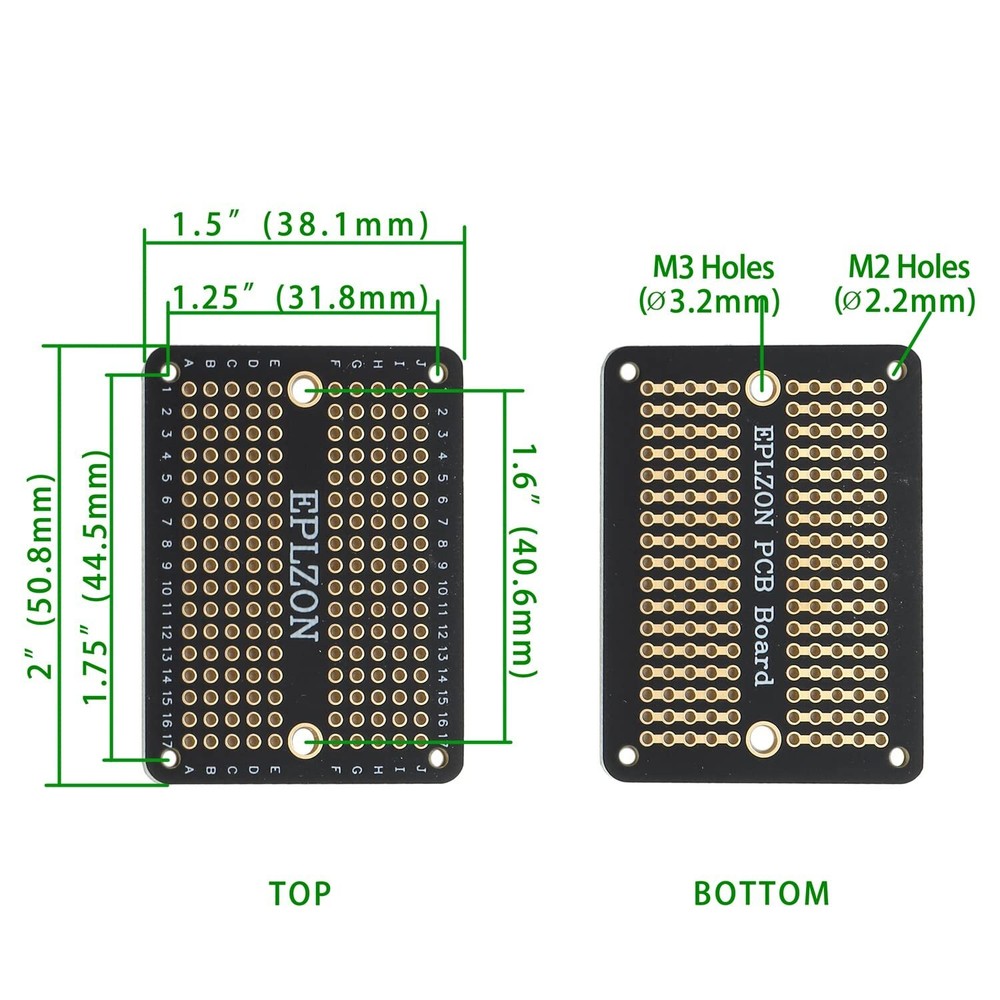 Solderable Breadboard PCB Board Gold-Plated Solder Breadboard for DIY Electro...
