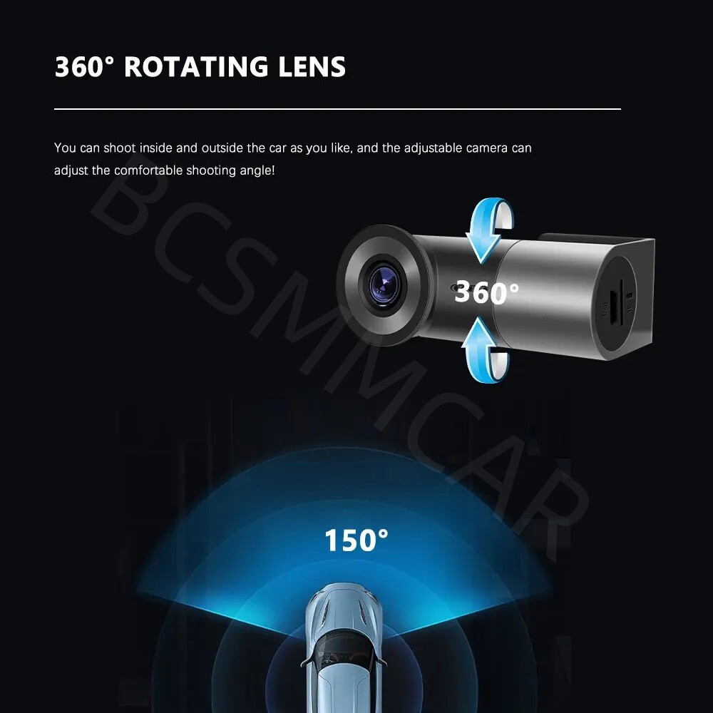 Wifi Hidden Car Dash Cam DVR Full HD Dash Mini Camera Video Recorder G-Sensor