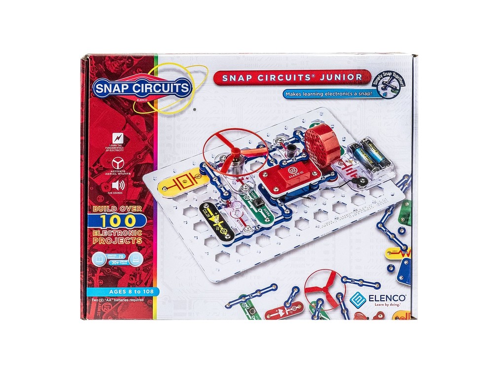 Snap Circuits Jr. SC-100 Electronics Exploration Kit, Over 100 Projects, Full...
