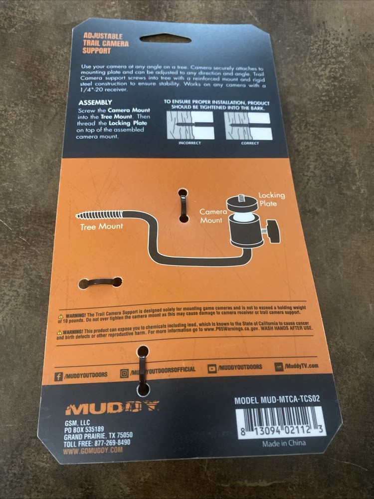 NEW Muddy Adjustable Trail Camera Support | Durable Steel Portable