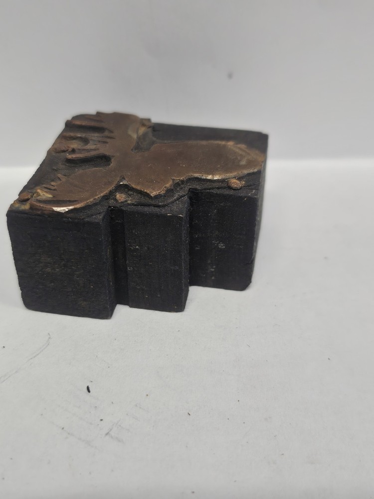 Printing Letterpress Printer Type Block Moose Print Cut