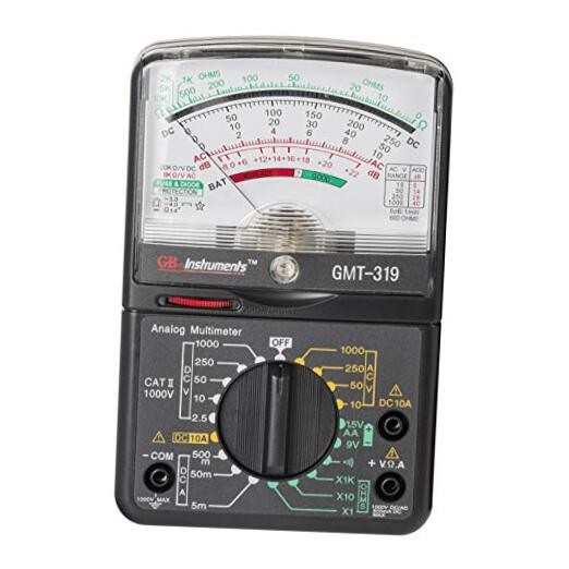 GMT-319 Multimeter Tester, RJ-45 & RJ-11, 7 Function / 19 Range 1000V Black