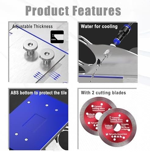 45 Degree Tile Chamfering Tool, Angle Grinder Stand for 45° Tile Cutting, Tile C